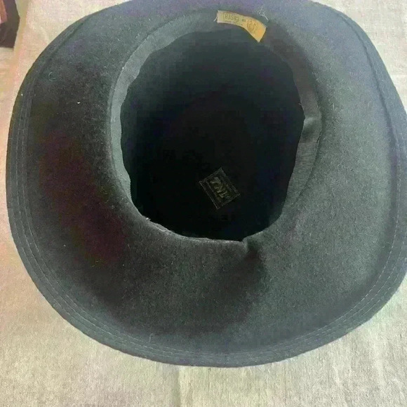 Vintage TNLee Neumann Endler 100% Wool Black Hat Union made USA. Good condition - Picture 8 of 13